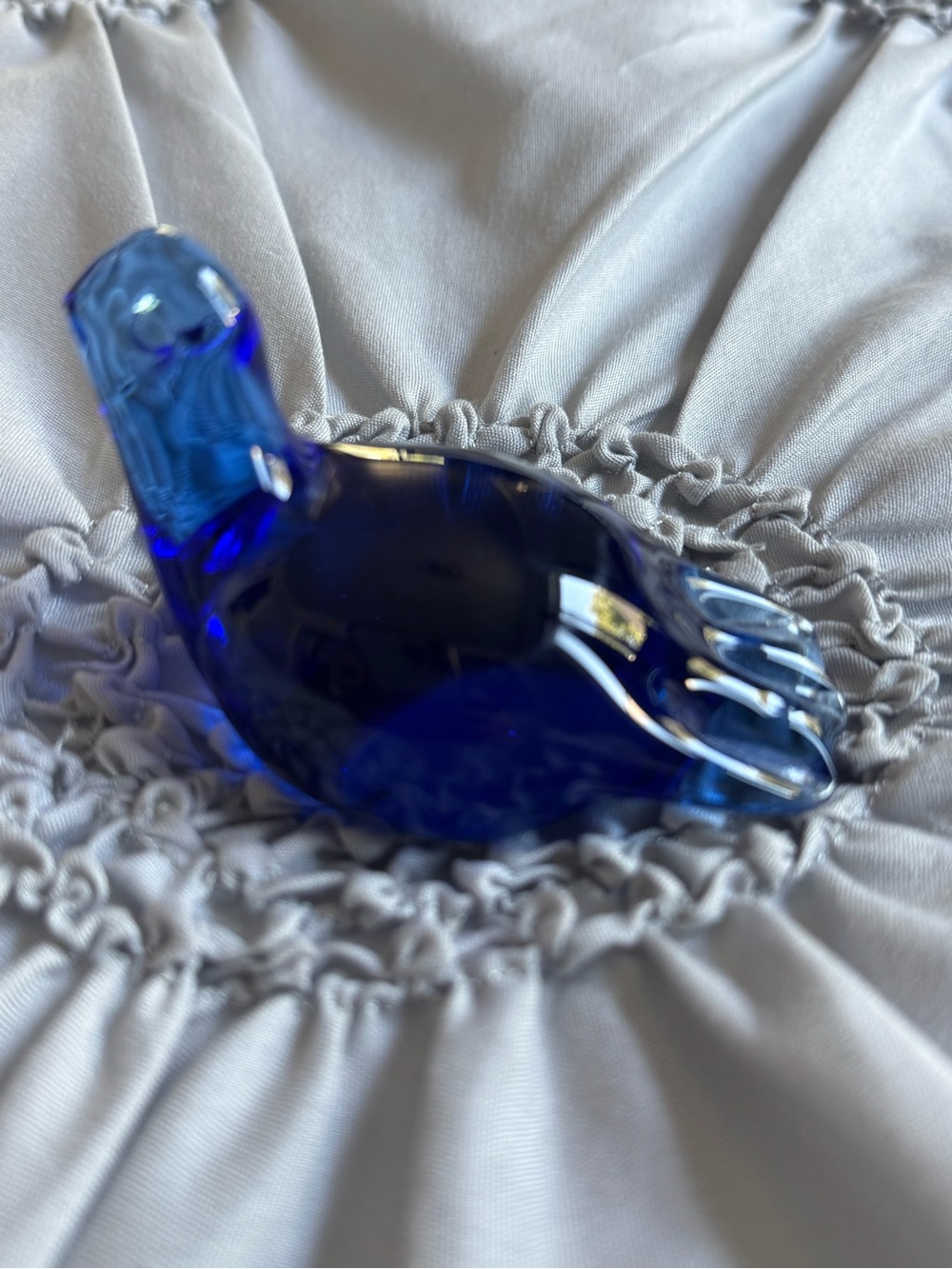 Cobalt Blue Glass Bird Décor - Home Accents